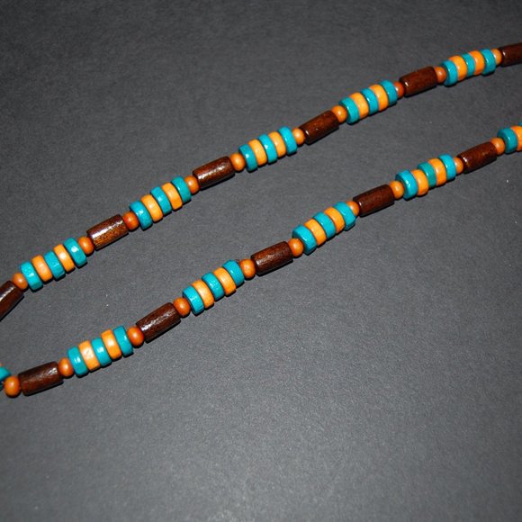 Men Necklace,Wood Necklace,Surfer Necklace,Tribal Style,Chocker,Beach Necklace - Picture 4 of 4